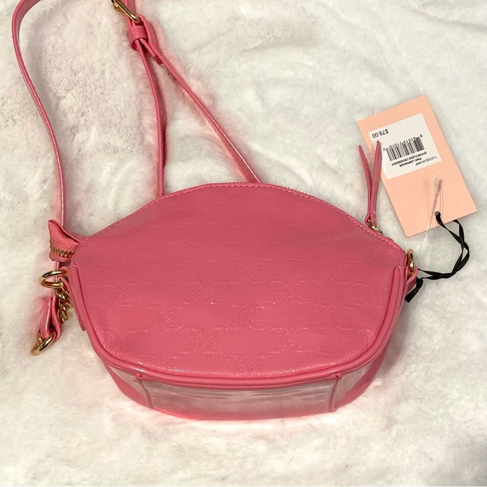 NWT Juicy Couture Pink Lemonade Effortless Crossbody Bag PVC - Picture 7 of 11